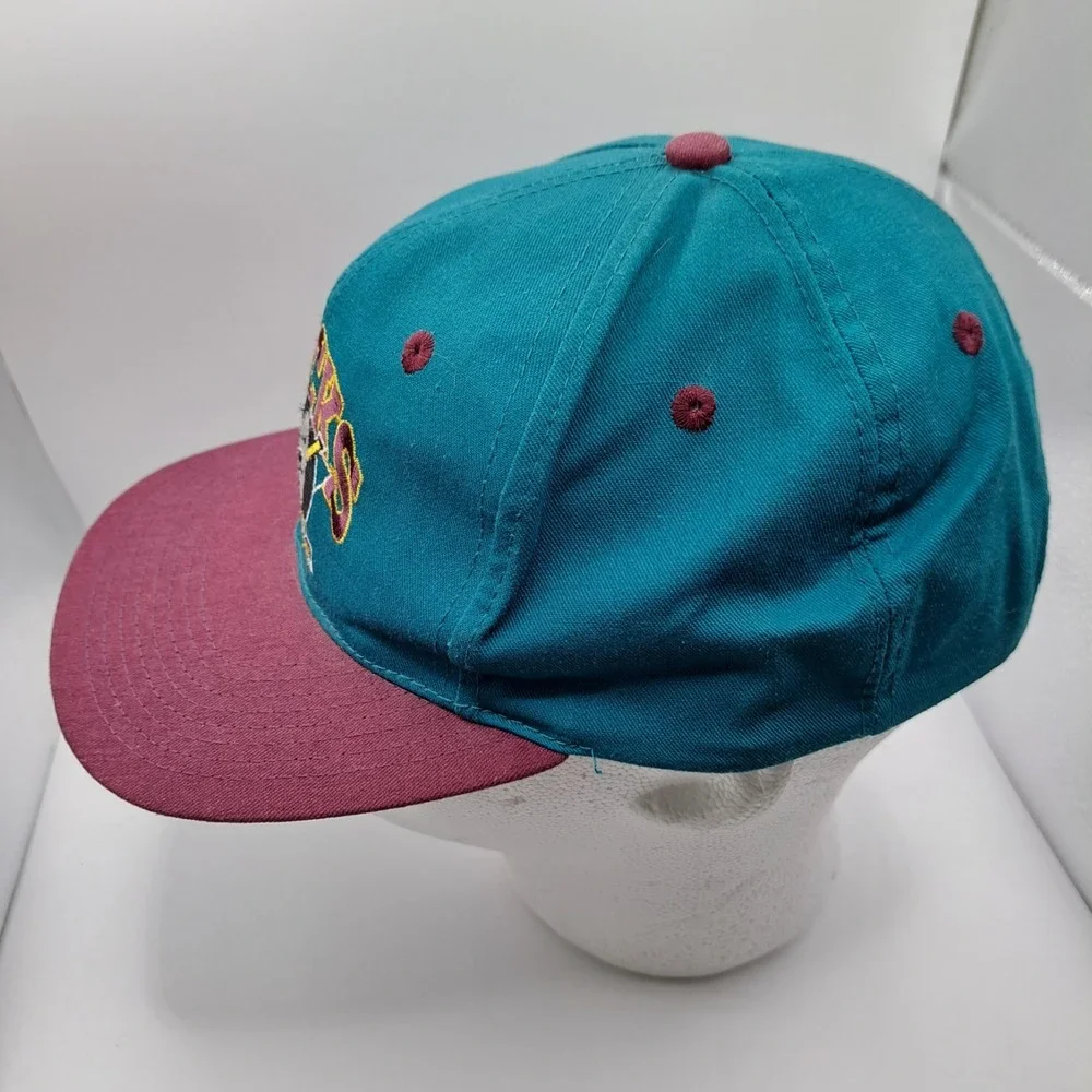 VINTAGE ANAHEIM MIGHTY DUCKS SNAPBACK HAT CAP NHL OFFICIAL FRONT ROW ANNCO